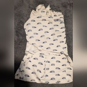 Halo SleepSack Swaddle with Blue Hedgehog Design